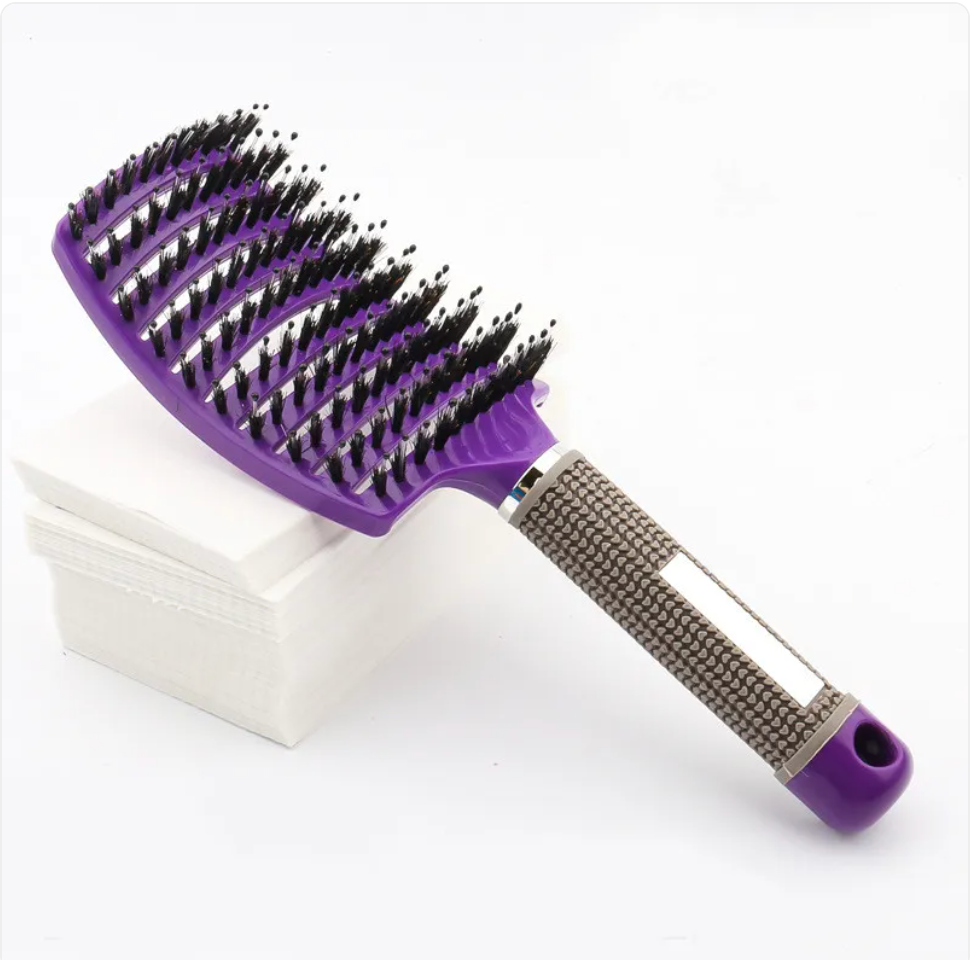 Curved Paddle Brush