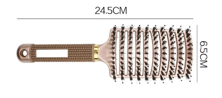 Curved Paddle Brush